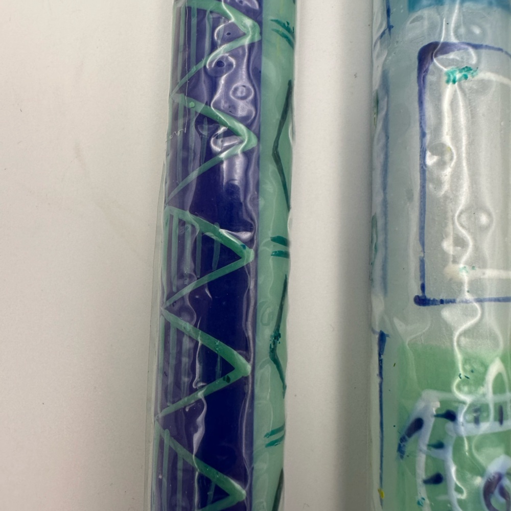 Petalura Hand-Painted Taper Candles set of 5 - Picture 2 of 7